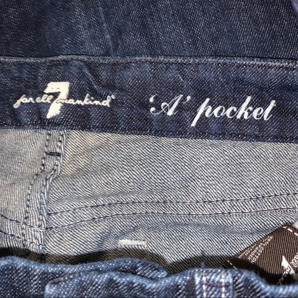 7 For All Mankind A Pocket Flare Jeans size 26 - Picture 6 of 8